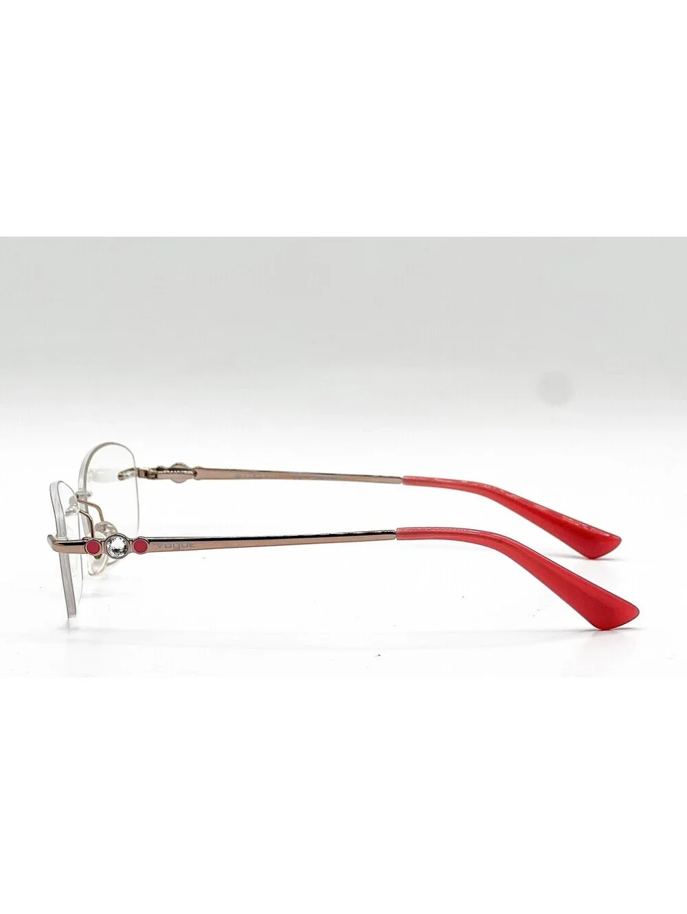 Vogue VO 3956-BI 756 Rose Gold Rimless Authentic Eyeglass Frames 51-17